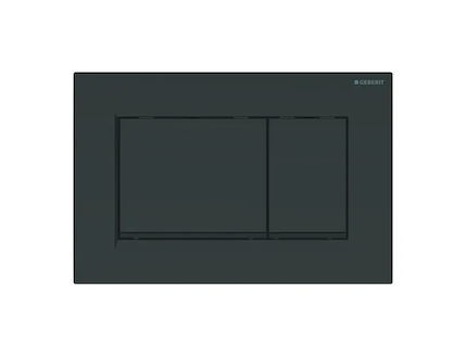 Geberit Sigma20 - Ovládací tlačítko pro 2 množství splachování, černá lesk/černá mat 115.883.DW.1