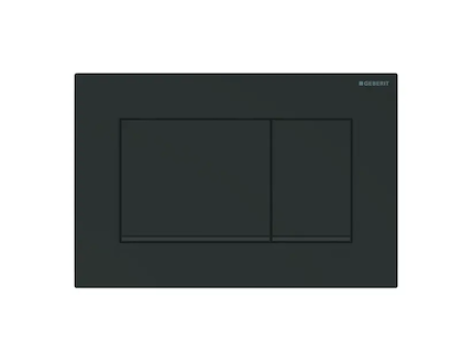 Geberit Sigma20 - Ovládací tlačítko pro 2 množství splachování, matná černá/černá 115.883.16.1