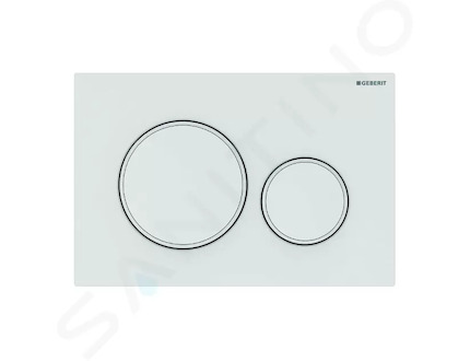 Geberit Sigma20 - Ovládací tlačítko splachování, bílá/bílá mat 115.882.11.1