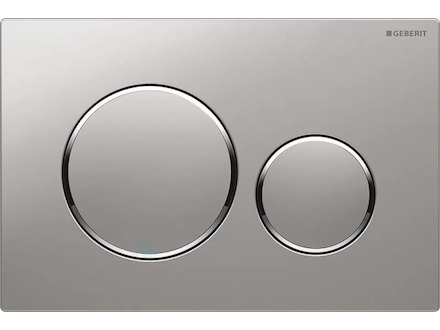Geberit Sigma20 - Ovládací tlačítko splachování, lakovaný chrom mat/chrom 115.882.JQ.1