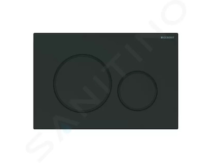 Geberit Sigma20 - Ovládací tlačítko splachování, matná černá/černá 115.882.16.1