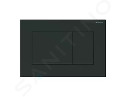 Geberit Sigma30 - Ovládací tlačítko pro 2 množství splachování, matná černá/černá 115.883.16.1