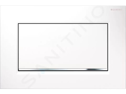Geberit Sigma30 - Ovládací tlačítko splachování, bílá/chrom 115.893.KJ.1