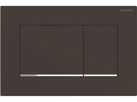 Geberit Sigma30 - Ovládací tlačítko splachování, černá mat/chrom 115.883.14.1