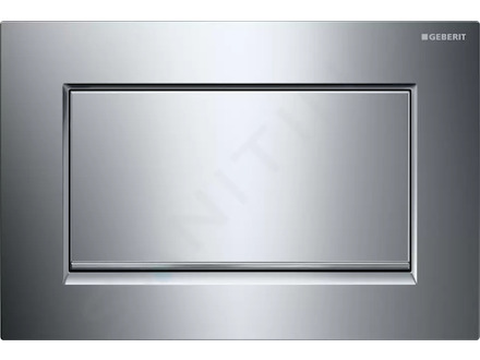 Geberit Sigma30 - Ovládací tlačítko splachování, chrom/kartáčovaný chrom 115.893.KY.1