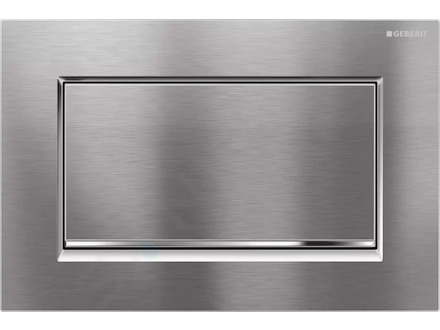 Geberit Sigma30 - Ovládací tlačítko splachování, kartáčovaný chrom/chrom 115.893.KX.1