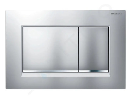 Geberit Sigma30 - Ovládací tlačítko splachování, lakovaný chrom mat/chrom 115.883.JQ.1