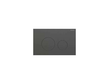 Geberit Sigma40 - Ovládání splachování, easy to clean, kartáčovaný černý chrom 115.628.QD.1