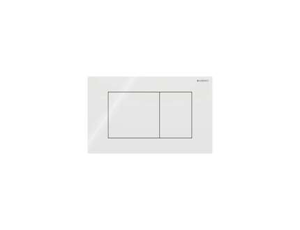 Geberit Sigma40 - Ovládání splachování, sklo/bílá 115.629.SI.1