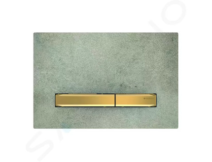 Geberit Sigma50 - Ovládací tlačítko pro 2 množství splachování, dekor betonu/mosaz 115.672.JV.2