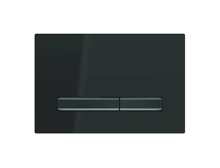 Geberit Sigma50 - Ovládací tlačítko splachování, černá/černý chrom 115.671.DW.2