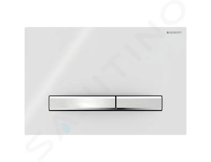 Geberit Sigma50 - Ovládací tlačítko splachování, chrom/alpská bílá 115.788.11.2