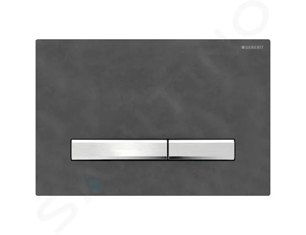 Geberit Sigma50 - Ovládací tlačítko splachování, chrom/břidlice Mustang 115.788.JM.2