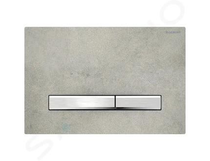 Geberit Sigma50 - Ovládací tlačítko splachování, chrom/dekor betonu 115.788.JV.2