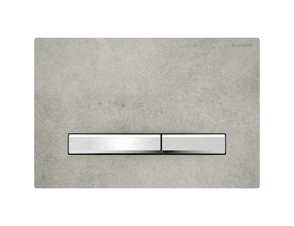Geberit Sigma50 - Ovládací tlačítko splachování, chrom/dekor betonu 115.788.JV.2