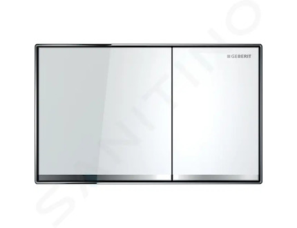 Geberit Sigma60 - Ovládací tlačítko splachování, sklo/bílá 115.640.SI.1