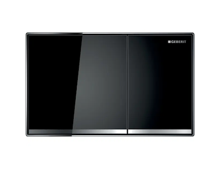 Geberit Sigma60 - Ovládací tlačítko splachování, sklo/černá 115.640.SJ.1