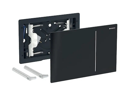 Geberit Sigma70 - Ovládání splachování, černé sklo 242.813.SJ.1