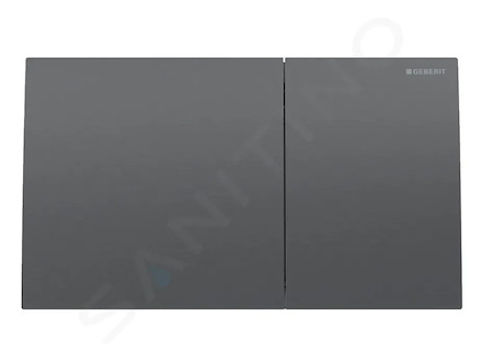 Geberit Sigma70 - Ovládání splachování, easy to clean, kartáčovaný černý chrom 115.622.QD.1