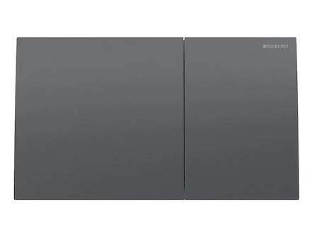 Geberit Sigma70 - Ovládání splachování, easy to clean, kartáčovaný černý chrom 115.622.QD.1