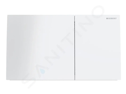 Geberit Sigma70 - Ovládání splachování, sklo/bílá 115.622.SI.1