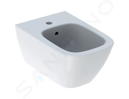 Geberit Smyle Square - Závěsný bidet s přepadem, bílá 500.209.01.1