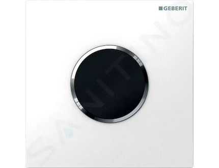 Geberit Splachovací systémy - Elektronické ovládání splachování pisoárů typ 10, bateriové napájení, bílá/chrom 116.035.KJ.1