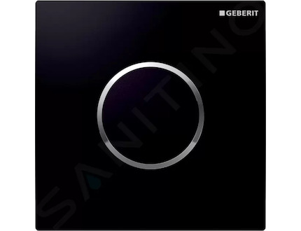 Geberit Splachovací systémy - Elektronické ovládání splachování pisoárů typ 10, síťové napájení, černá/chrom 116.025.KM.1