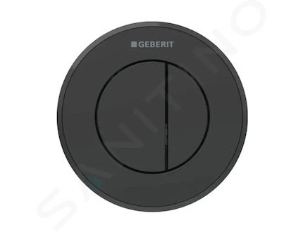 Geberit Splachovací systémy - Oddálené ovládání splachování typ 10, 2-činné, easy to clean, matná černá 116.055.16.1