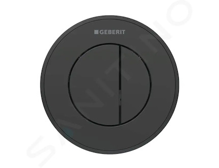Geberit Splachovací systémy - Oddálené ovládání splachování typ 10, 2-činné, pro nádržku pod omítku 8 cm, černá 116.056.DW.1