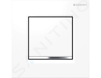 Geberit Splachovací systémy - Ovládání splachování pisoáru, bílá/lesklý chrom 116.017.KJ.1