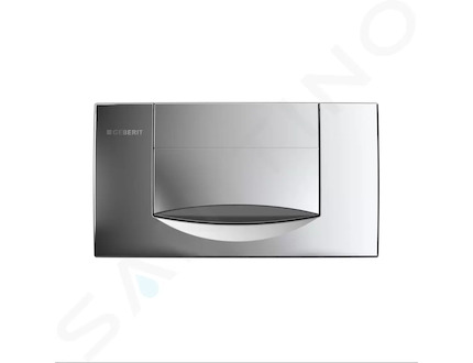 Geberit Twinline - Ovládací tlačítko splachování 200F, pochromovaná matná 115.222.46.1
