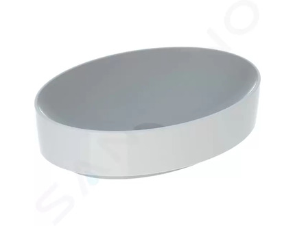 Geberit VariForm - Umyvadlo na desku 55x40 cm, bez přepadu, bez otvoru pro baterii, bílá 500.771.01.2