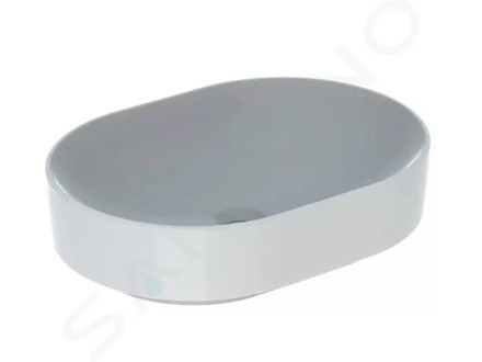 Geberit VariForm - Umyvadlo na desku 55x40 cm, bez přepadu, bez otvoru pro baterii, bílá 500.774.01.2