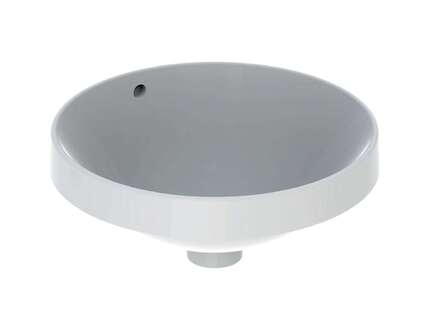 Geberit VariForm - Umyvadlo zápustné, průměr 40 cm, s přepadem, bílá 500.700.01.2