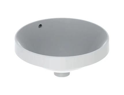Geberit VariForm - Umyvadlo zápustné, průměr 40 cm, s přepadem, bílá 500.700.01.2