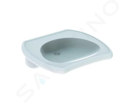 Geberit Vitalis - Zdravotní bezotvorové umyvadlo, 55x55 cm, bílá 221555000