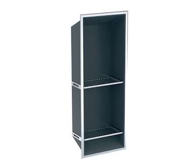 Geberit  - Výklenek do stěny s policemi, 30x80x14 cm, tmavě šedá 154.291.00.1