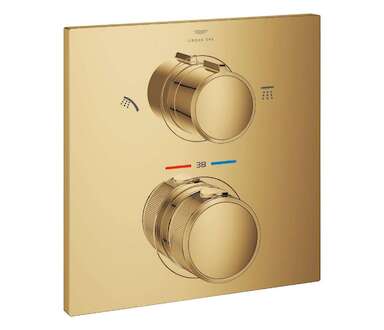 Grohe Allure - Termostatická baterie pod omítku, pro 2 spotřebiče, Cool Sunrise 29181GL2