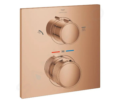 Grohe Allure - Termostatická baterie pod omítku, pro 2 spotřebiče, Warm Sunset 29181DA2