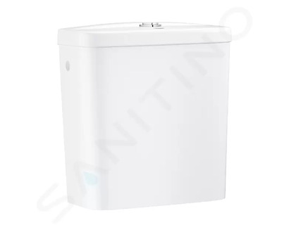 Grohe Bau Ceramic - Splachovací nádrž, 34x15 cm, boční přívod vody, alpská bílá 39437000