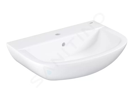 Grohe Bau Ceramic - Umyvadlo 61x44 cm, s přepadem, 1 otvor pro baterii, alpská bílá 39421000