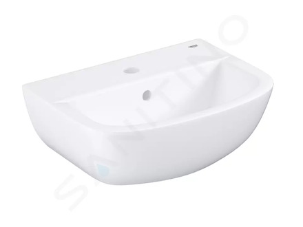 Grohe Bau Ceramic - Umývátko 45x35 cm, s přepadem, 1 otvor pro baterii, alpská bílá 39424000