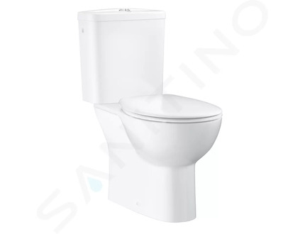 Grohe Bau Ceramic - WC kombi set s nádržkou a sedátkem softclose, rimless, alpská bílá 39346000