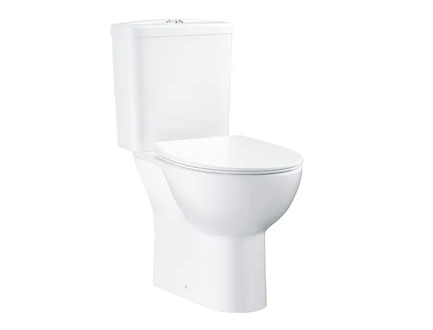 Grohe Bau Ceramic - WC kombi set s nádržkou a sedátkem Softclose, Rimless, DualFlush, alpská bílá 39942000