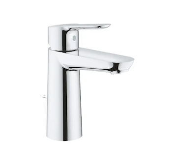 Grohe BauEdge - Umyvadlová baterie, s výpustí, chrom 23822000
