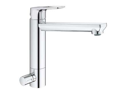 Grohe BauLoop - Dřezová baterie s uzavíracím ventilem, chrom 31713000