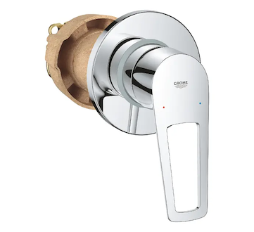 Grohe BauLoop - Sprchová baterie pod omítku, s tělesem, chrom 29042001