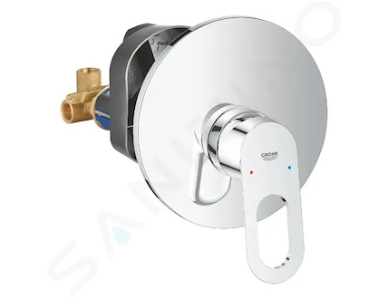 Grohe BauLoop - Sprchová baterie pod omítku, s tělesem, chrom 29080000