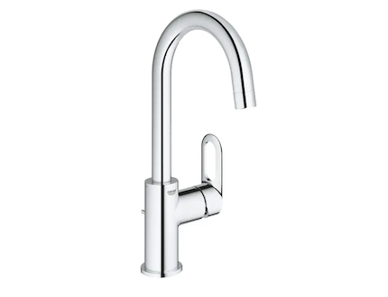Grohe BauLoop - Umyvadlová baterie s výpustí a otočným výtokem, chrom 23763000